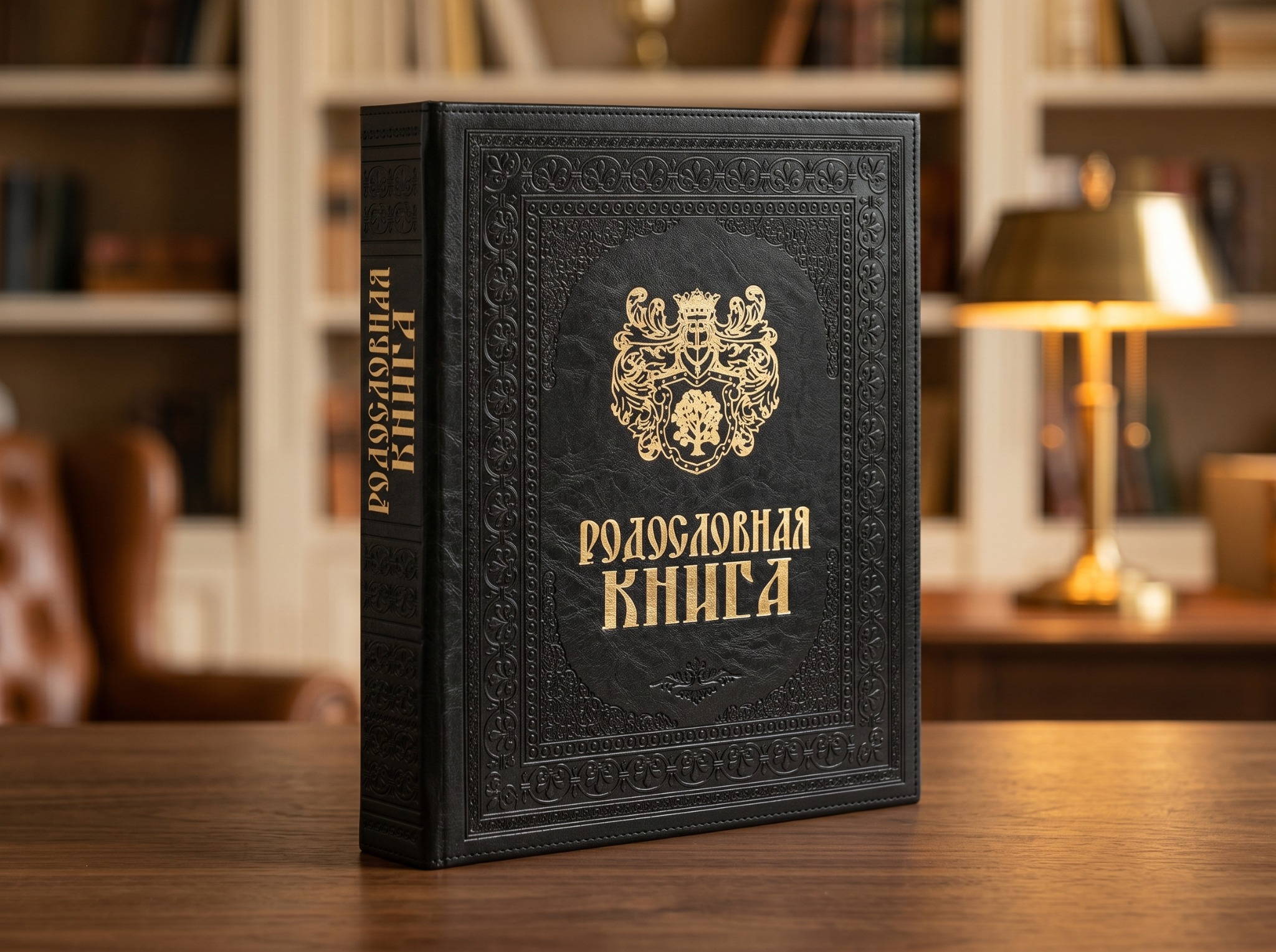 Художественная чёрная с гербом
